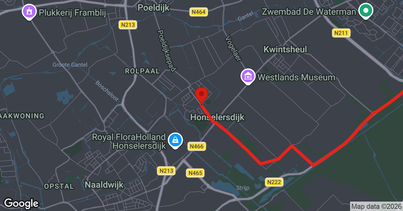 Kaart van de meldlocatie