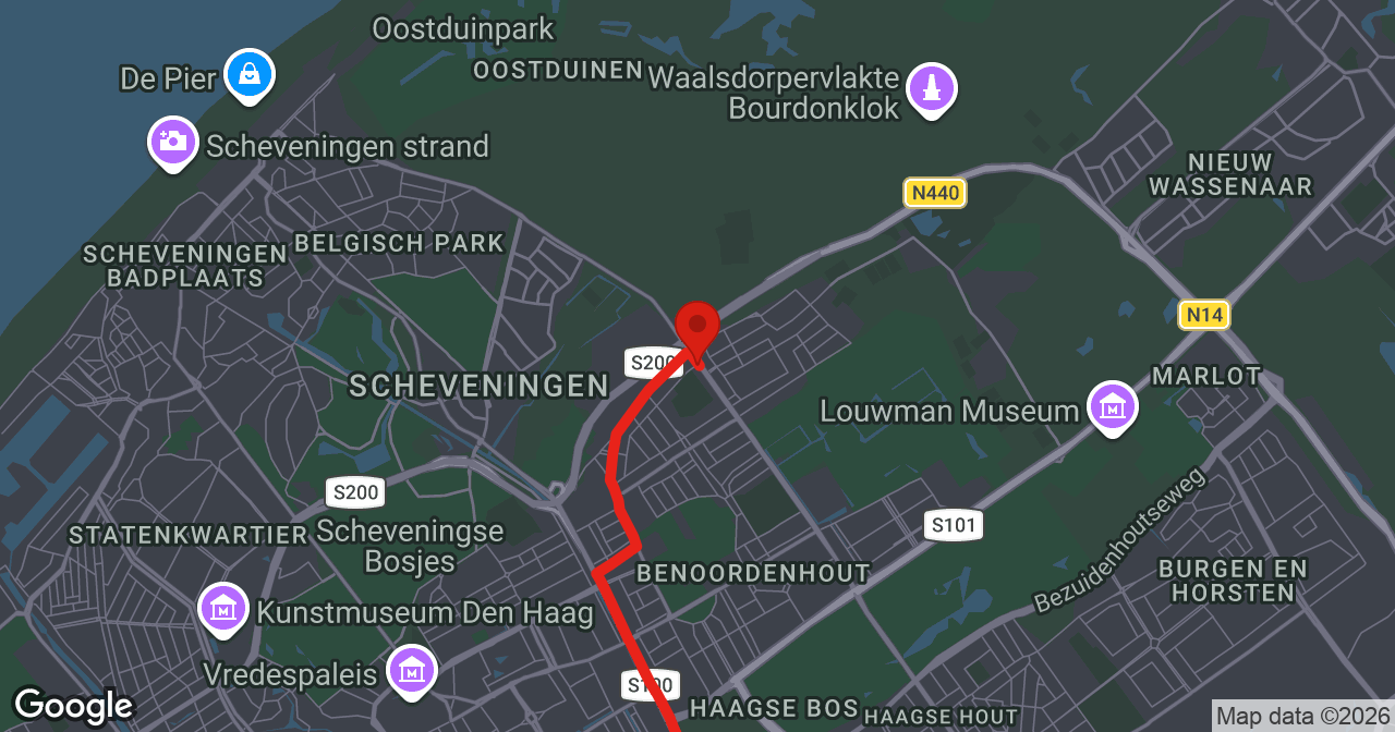 Kaart van de meldlocatie