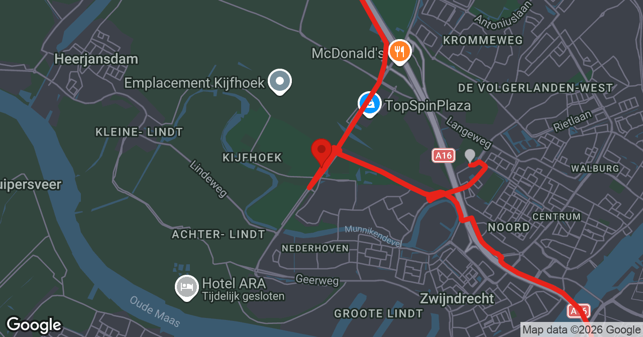Kaart van de meldlocatie