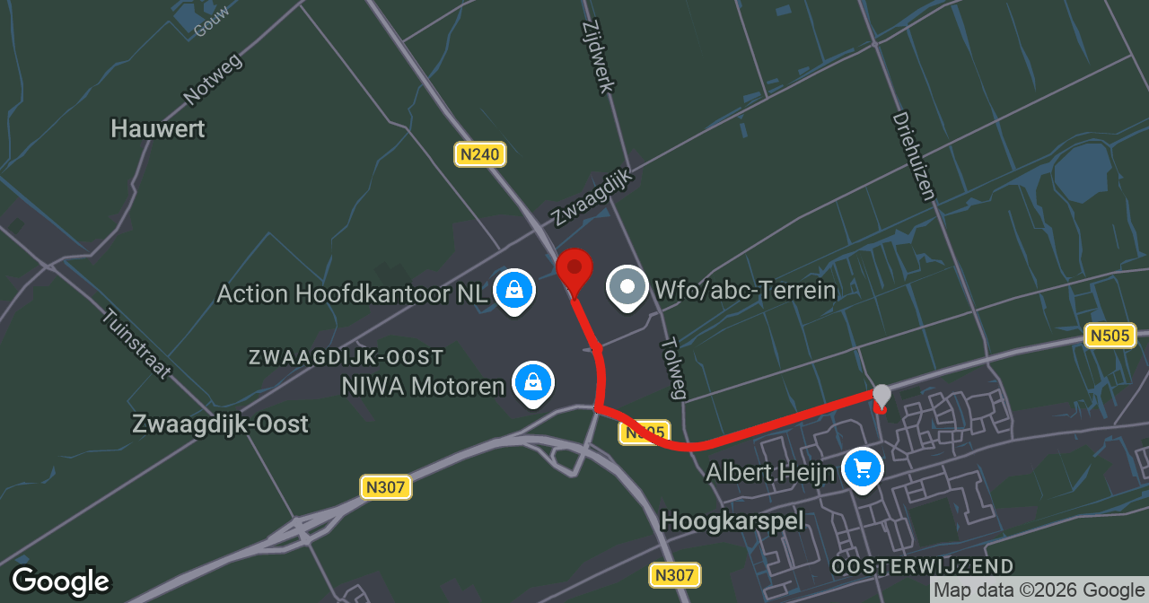 Kaart van de meldlocatie