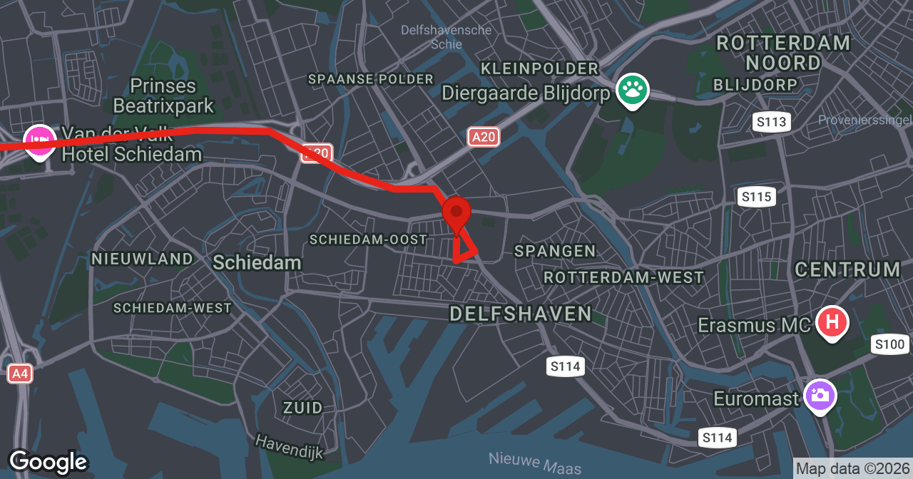 Kaart van de meldlocatie