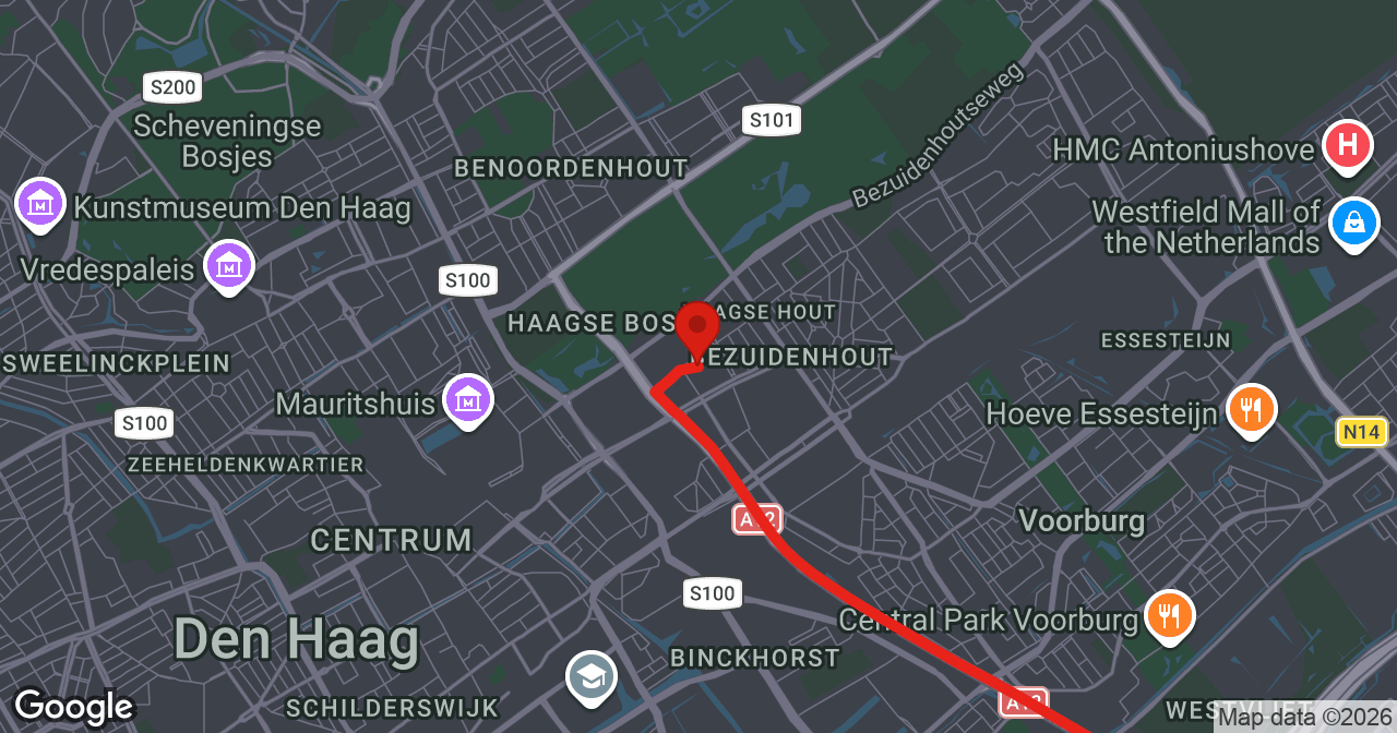 Kaart van de meldlocatie