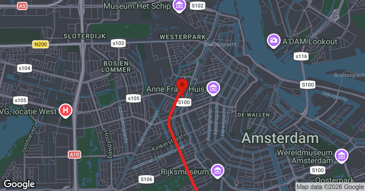 Kaart van de meldlocatie