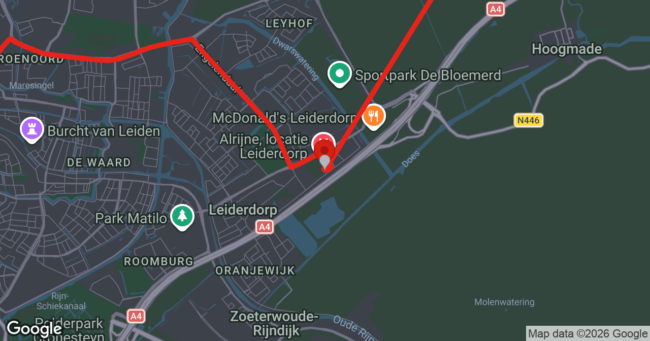 Kaart van de meldlocatie