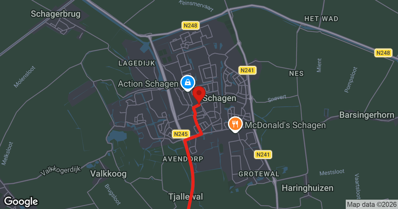 Kaart van de meldlocatie