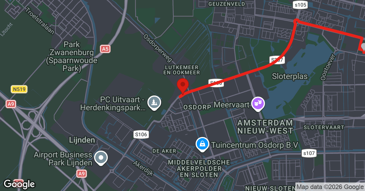 Kaart van de meldlocatie