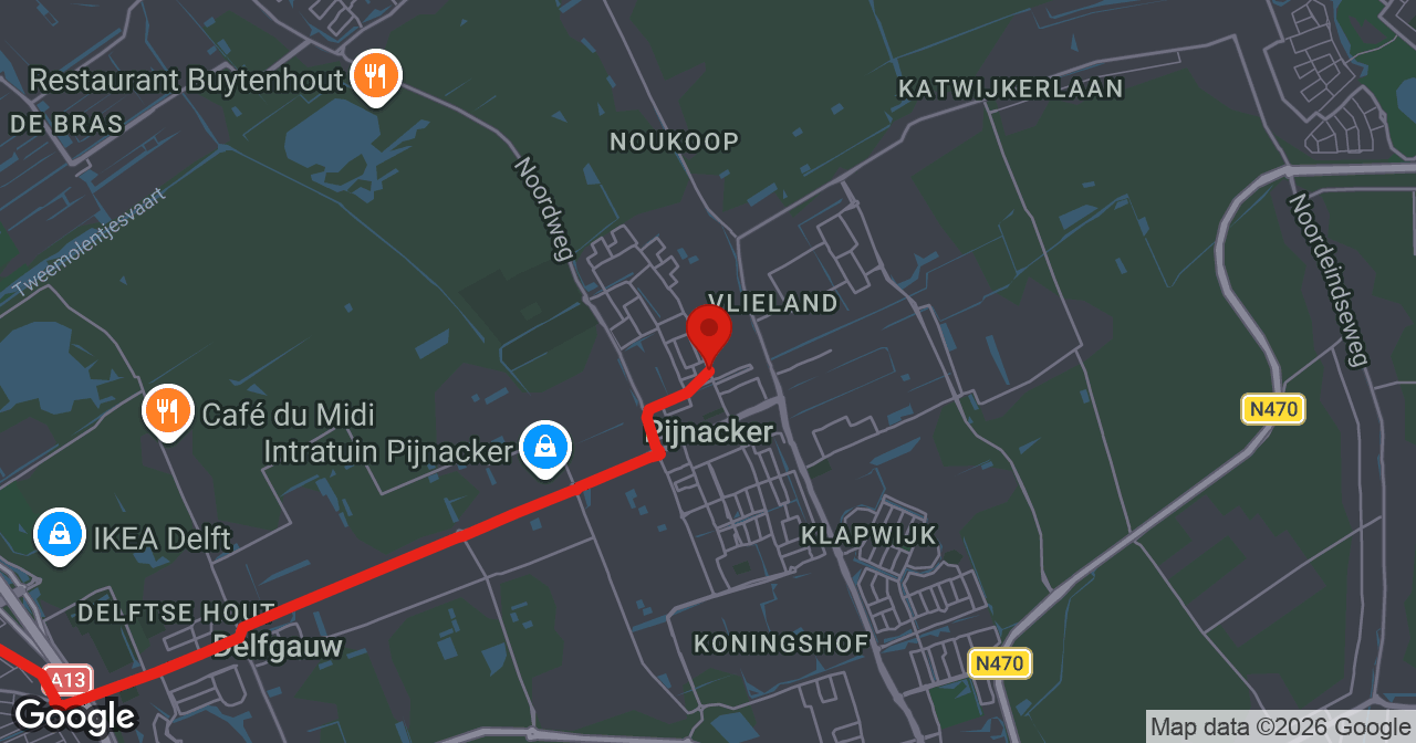 Kaart van de meldlocatie
