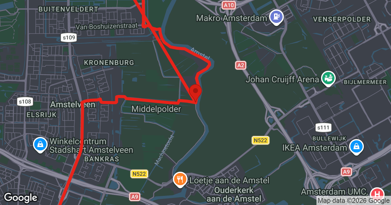 Kaart van de meldlocatie