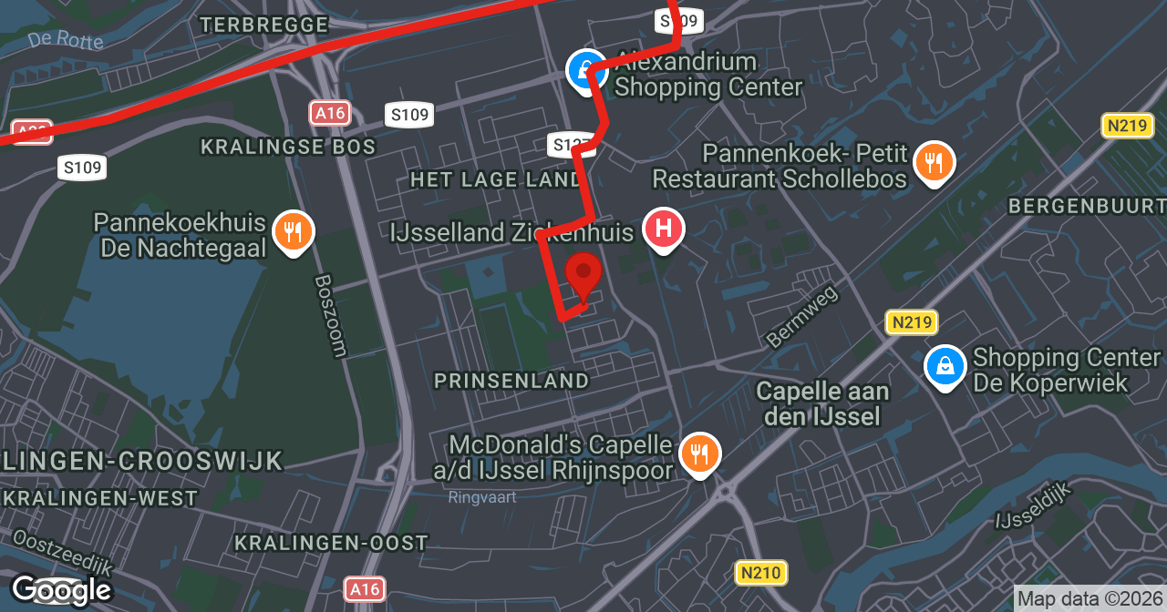 Kaart van de meldlocatie