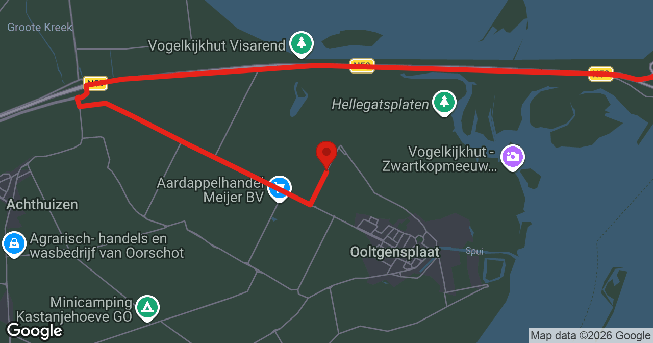 Kaart van de meldlocatie
