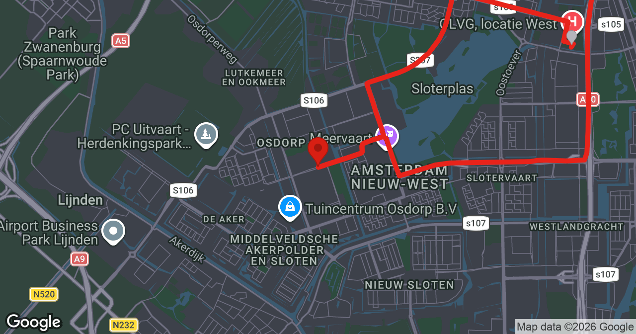 Kaart van de meldlocatie