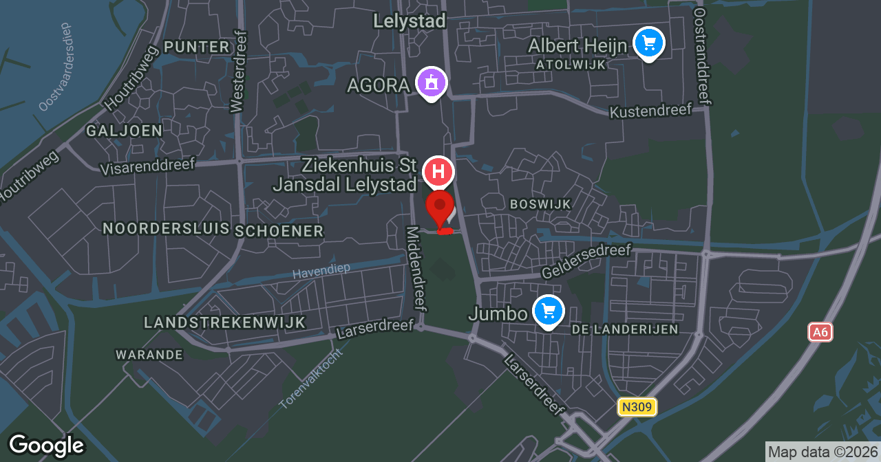 Kaart van de meldlocatie