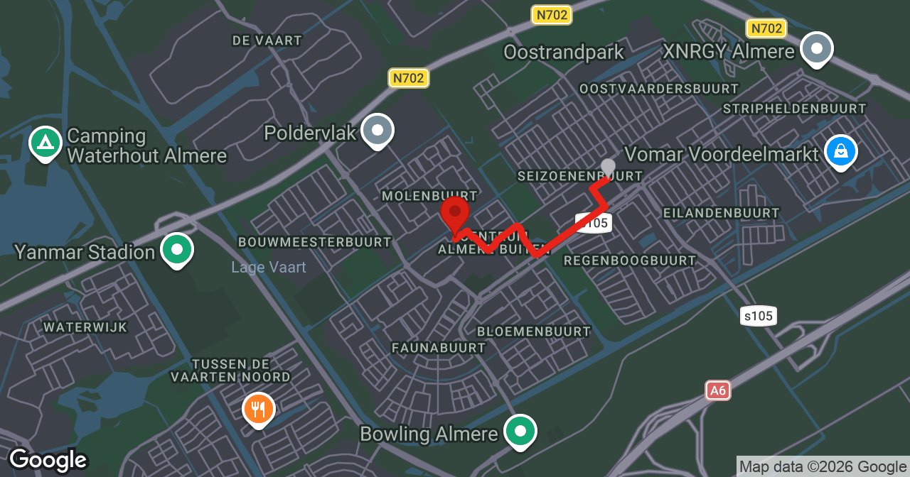 Kaart van de meldlocatie