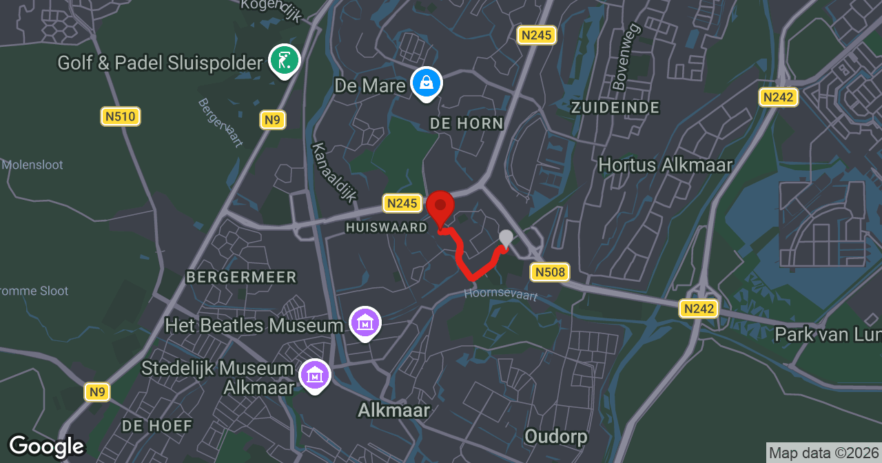 Kaart van de meldlocatie