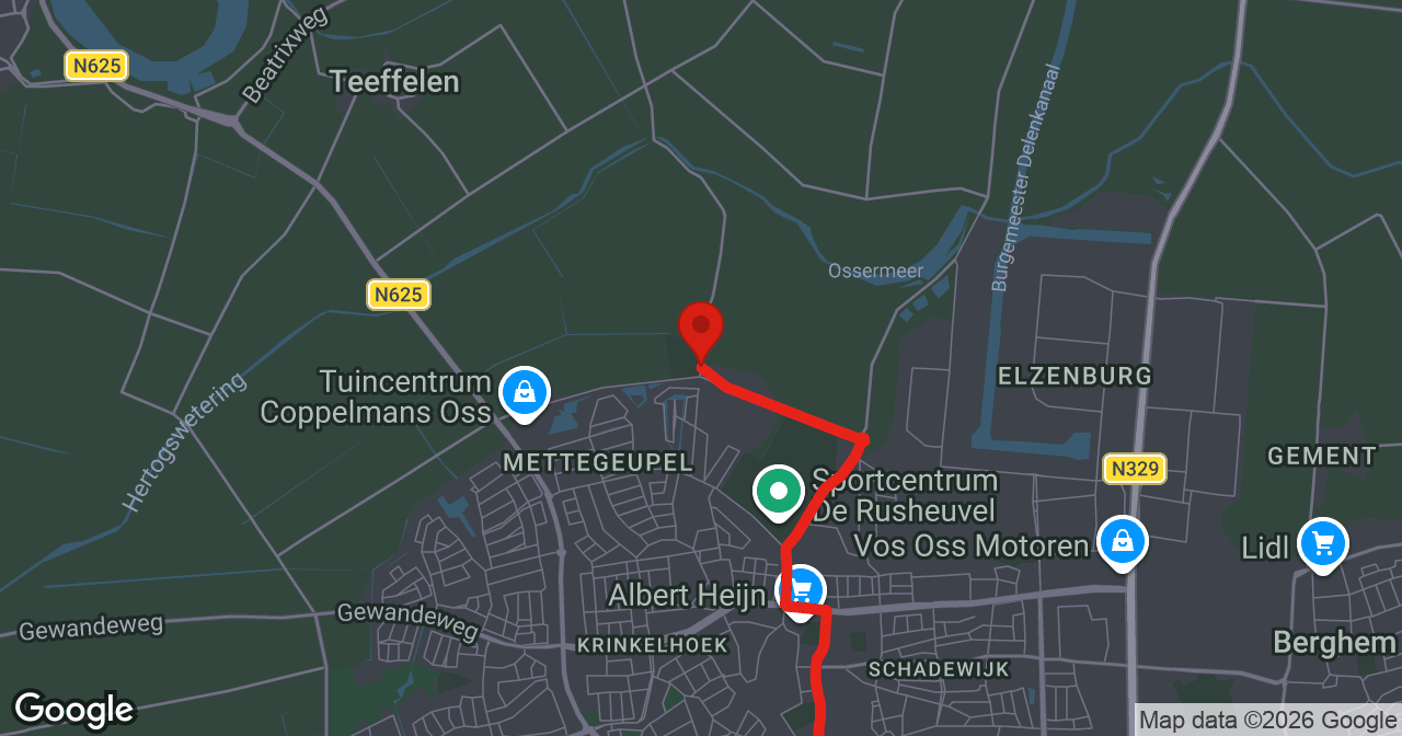 Kaart van de meldlocatie