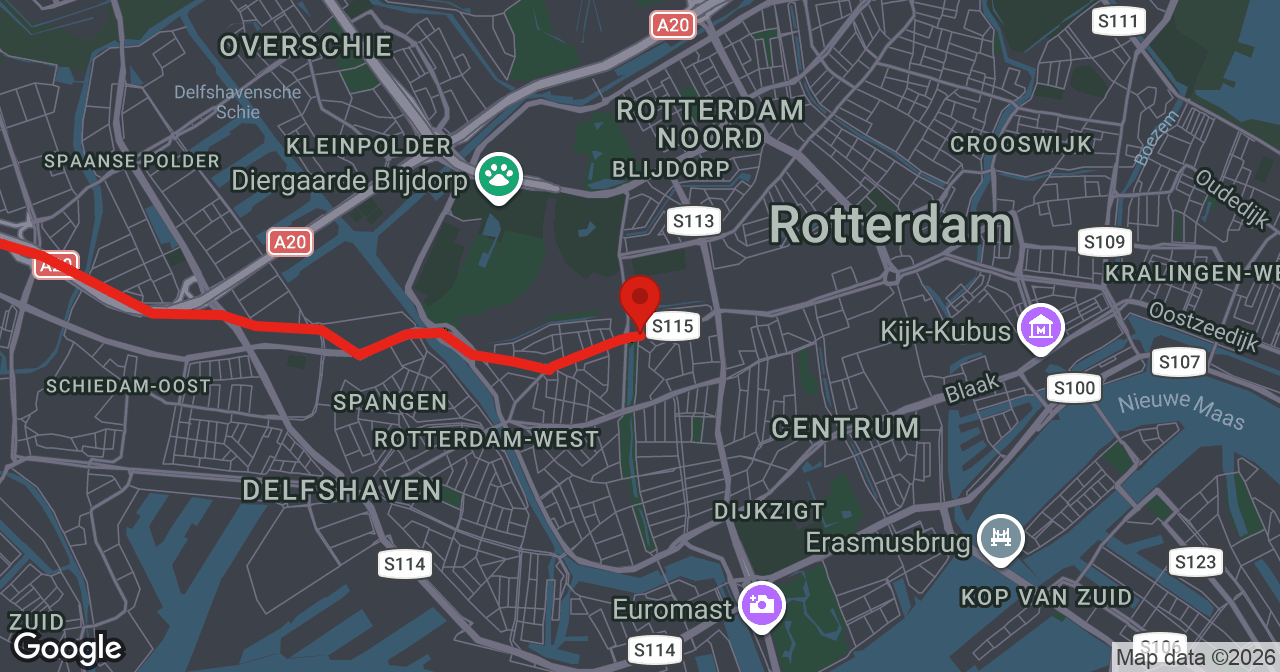 Kaart van de meldlocatie