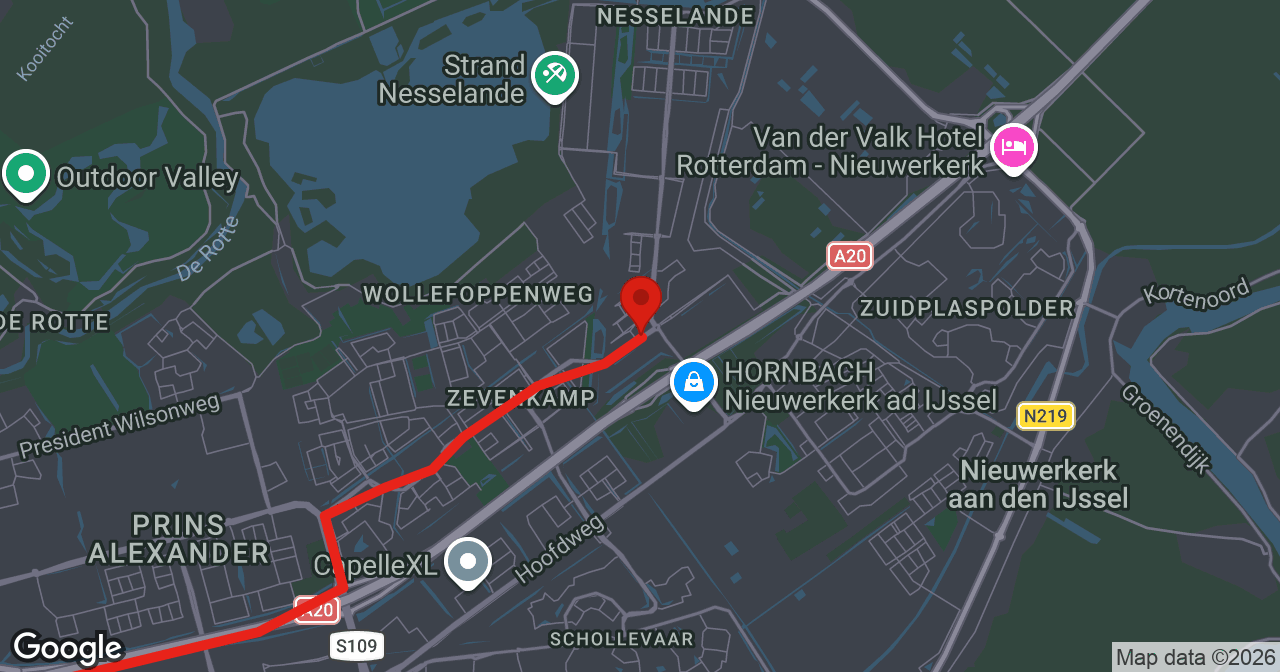 Kaart van de meldlocatie