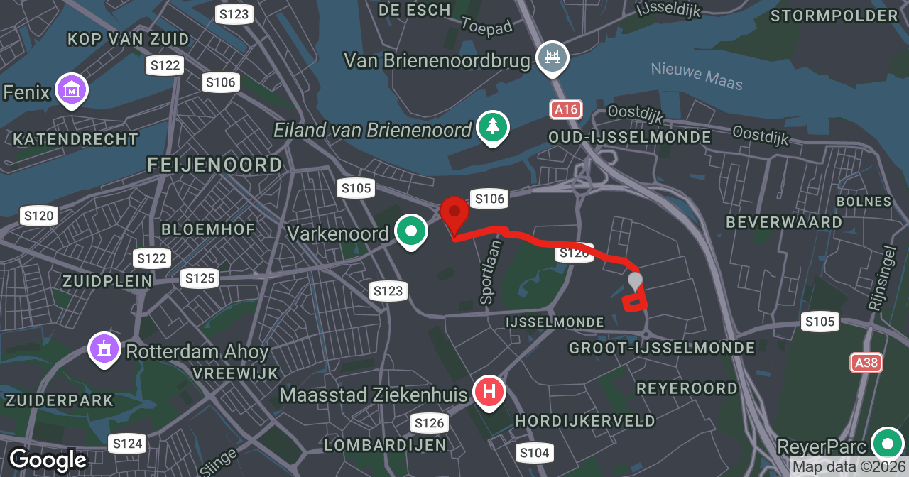 Kaart van de meldlocatie