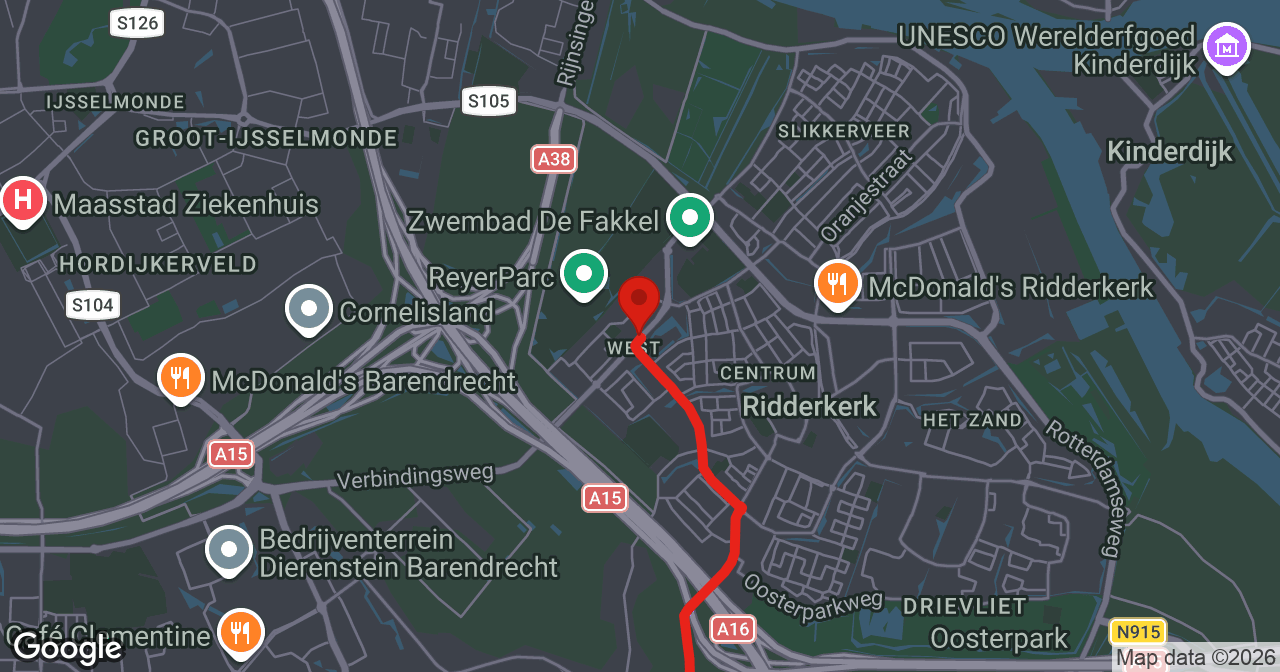 Kaart van de meldlocatie