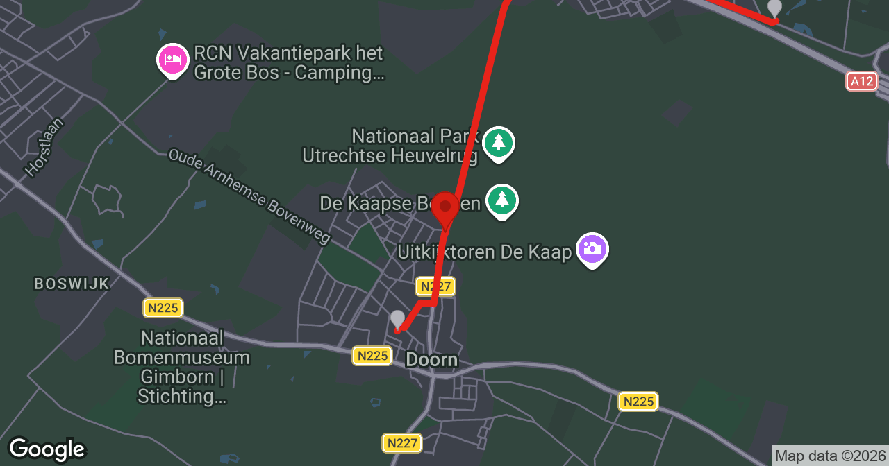 Kaart van de meldlocatie