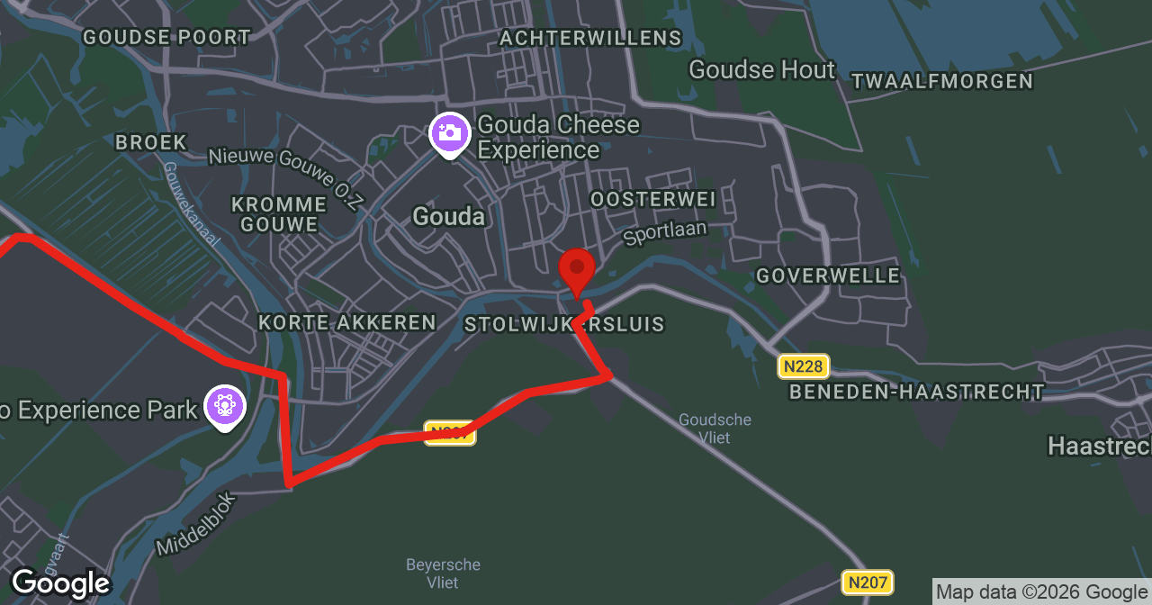 Kaart van de meldlocatie