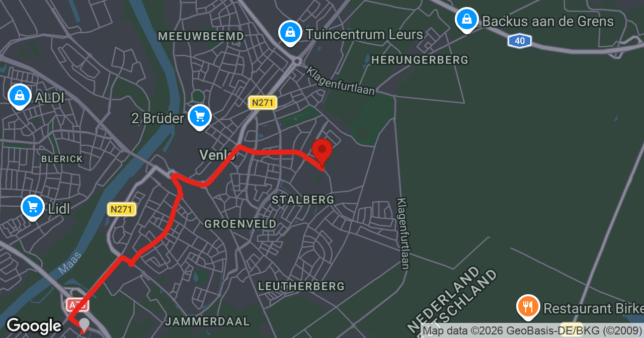 Kaart van de meldlocatie