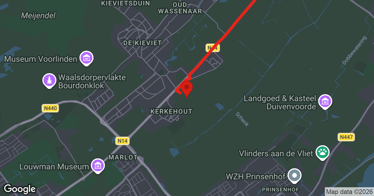 Kaart van de meldlocatie