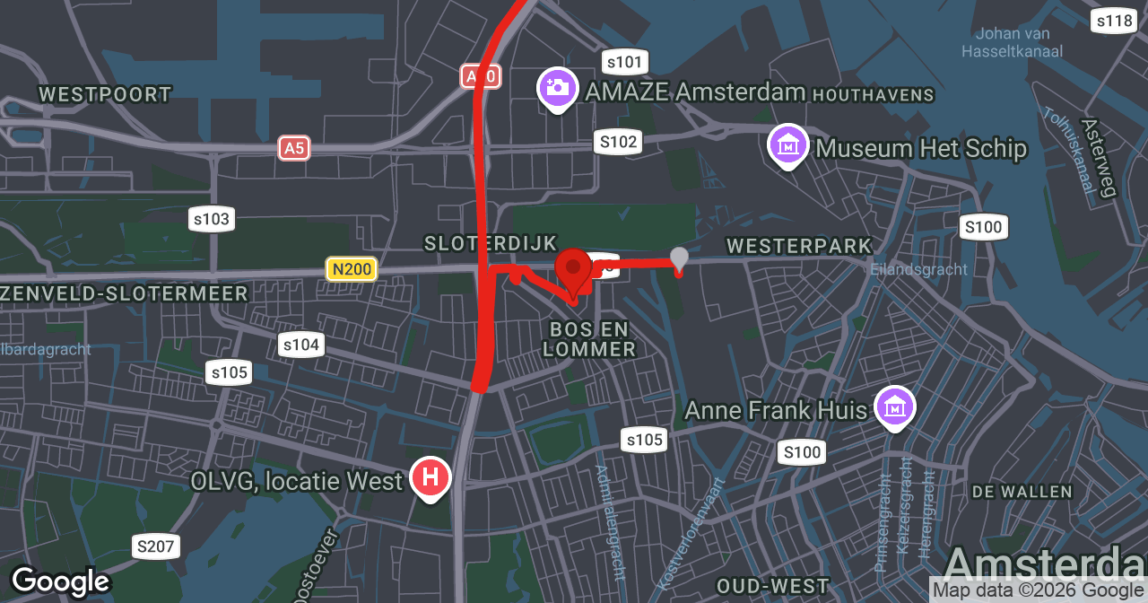 Kaart van de meldlocatie