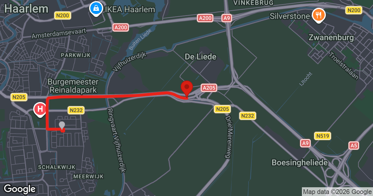 Kaart van de meldlocatie