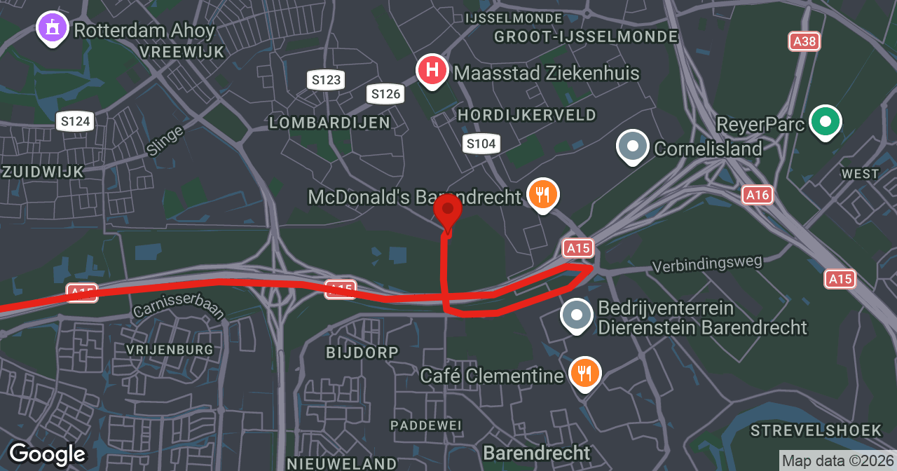Kaart van de meldlocatie