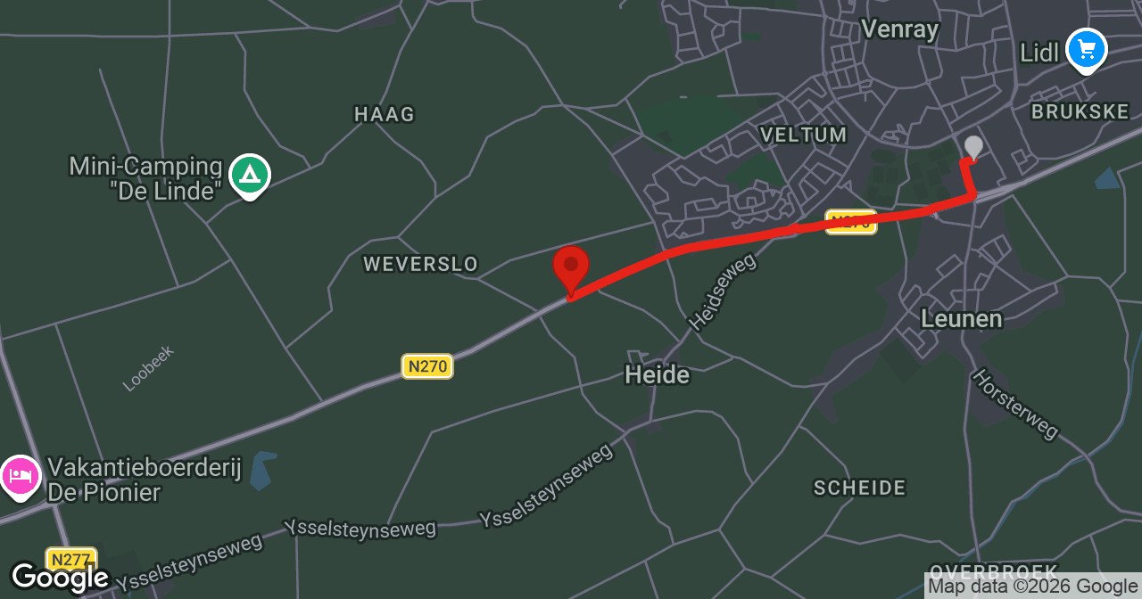 Kaart van de meldlocatie