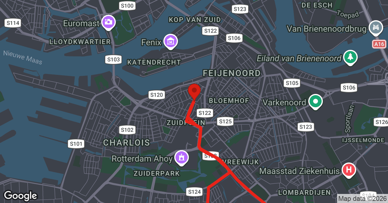 Kaart van de meldlocatie