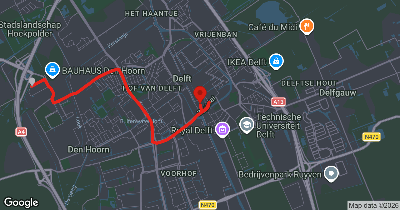 Kaart van de meldlocatie