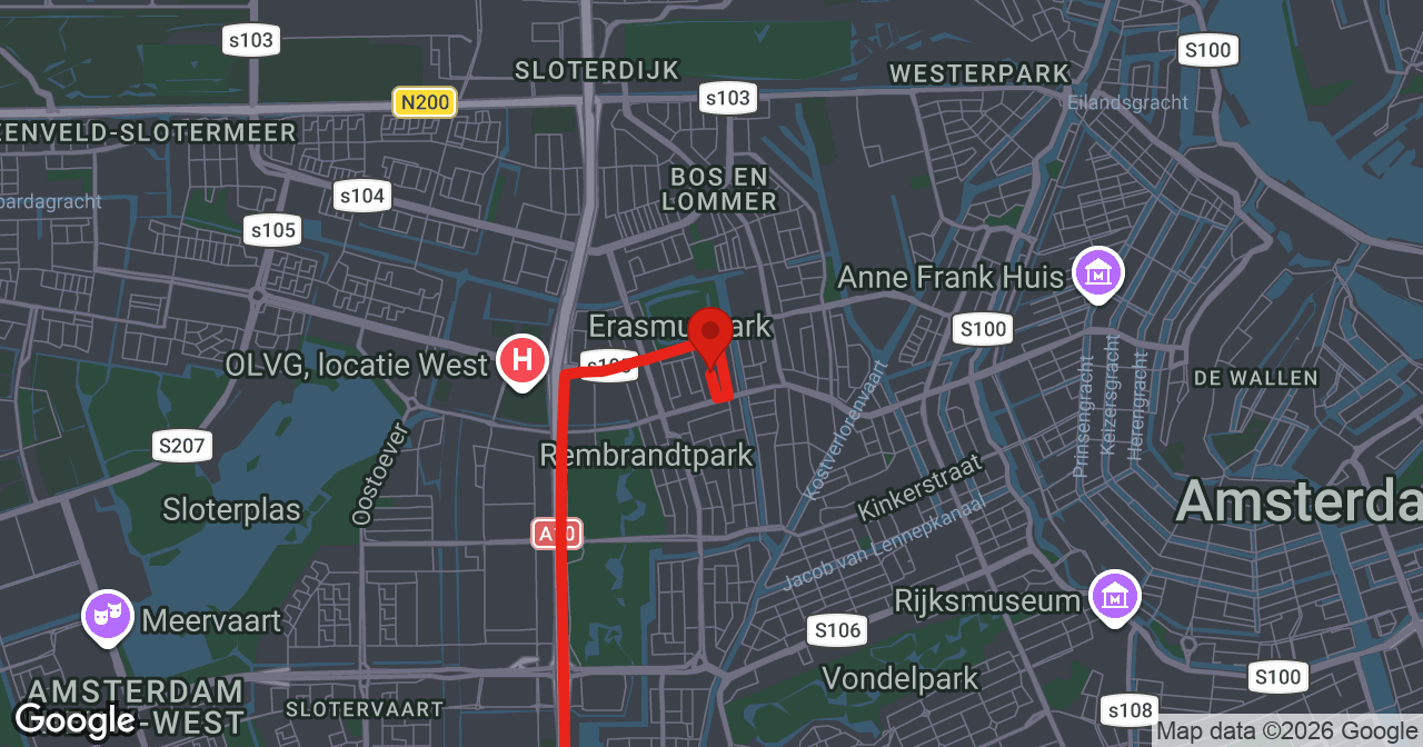 Kaart van de meldlocatie