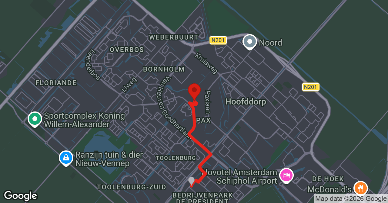 Kaart van de meldlocatie