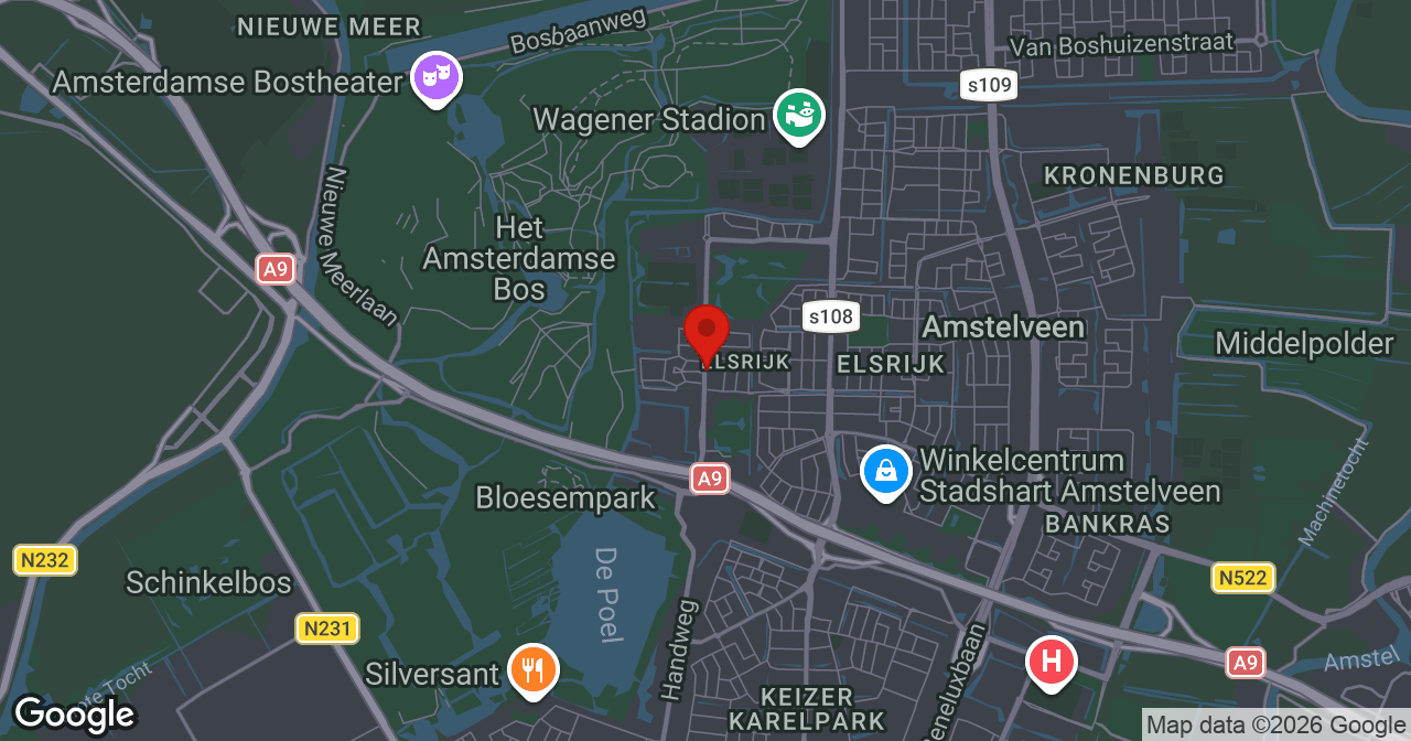 Kaart van de meldlocatie