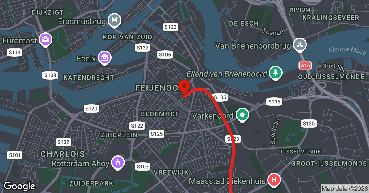 Kaart van de meldlocatie