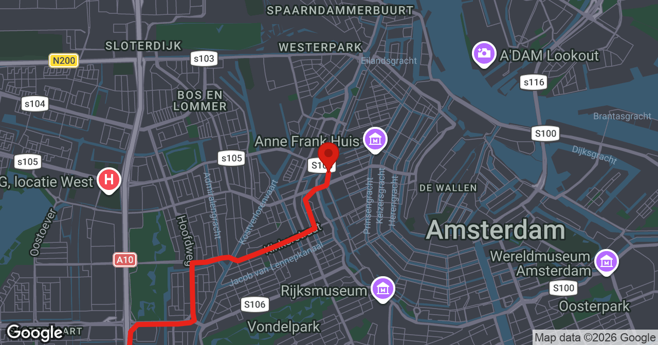 Kaart van de meldlocatie