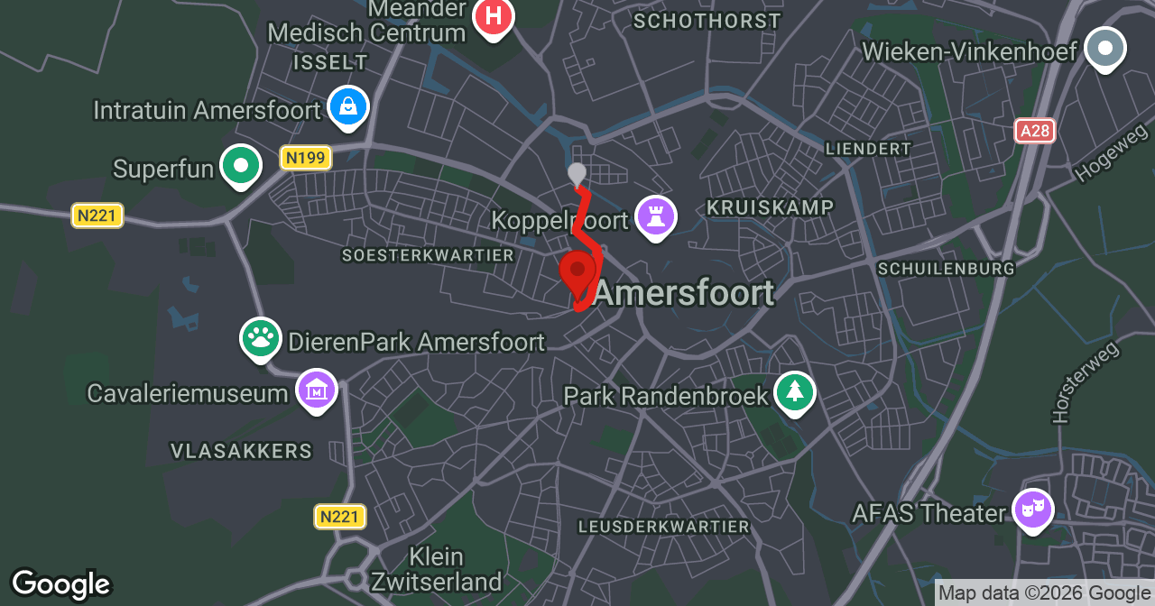 Kaart van de meldlocatie