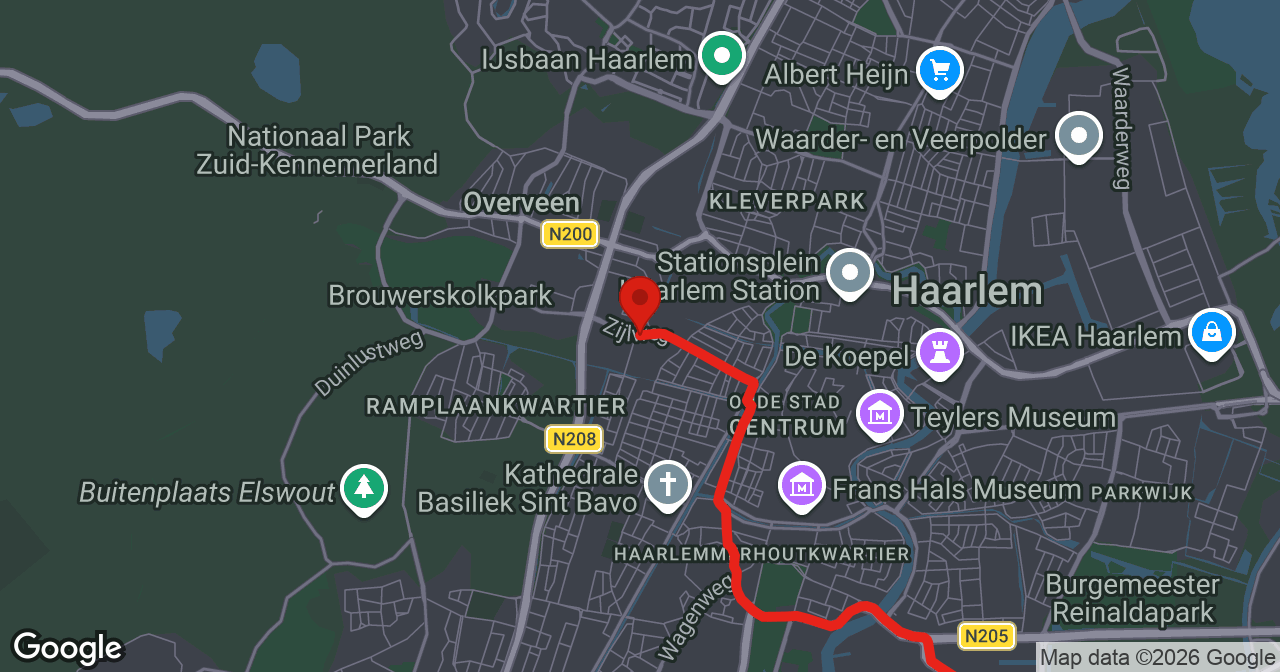 Kaart van de meldlocatie
