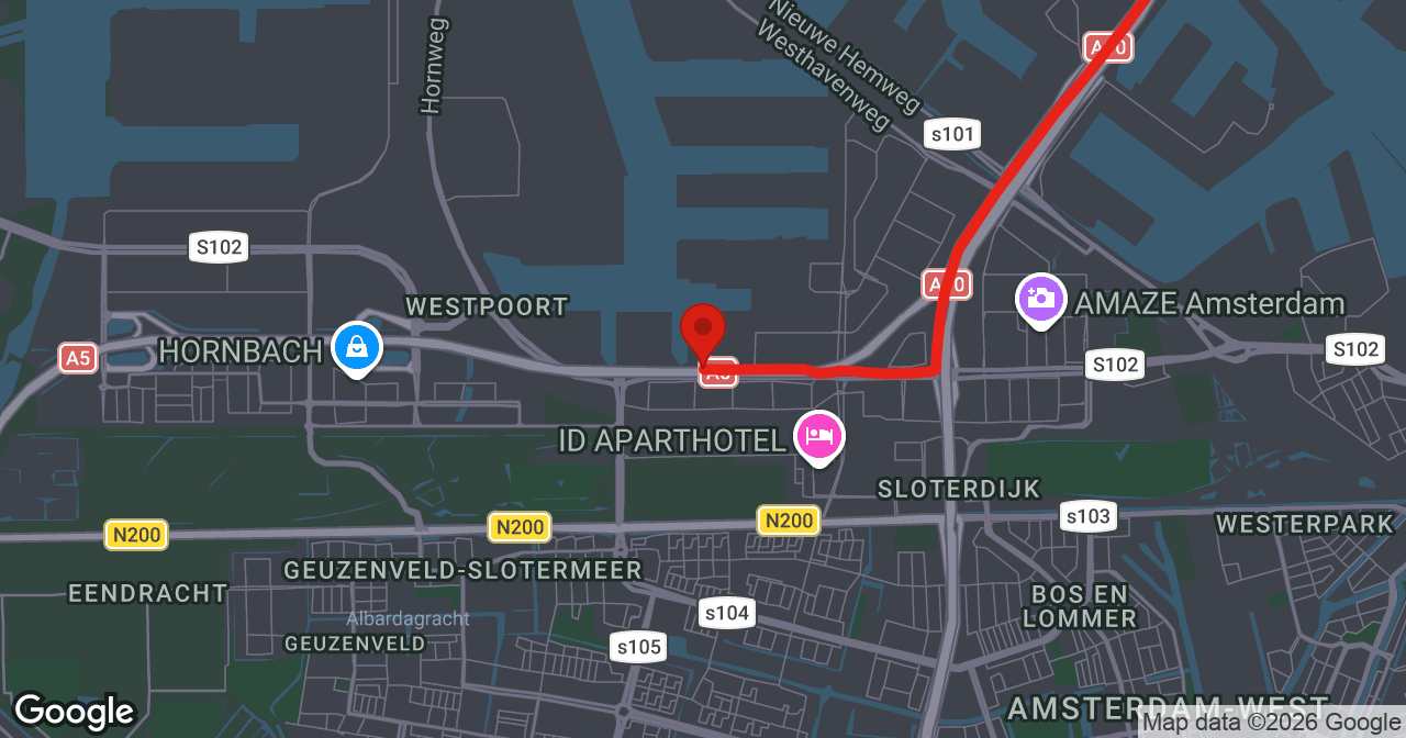 Kaart van de meldlocatie