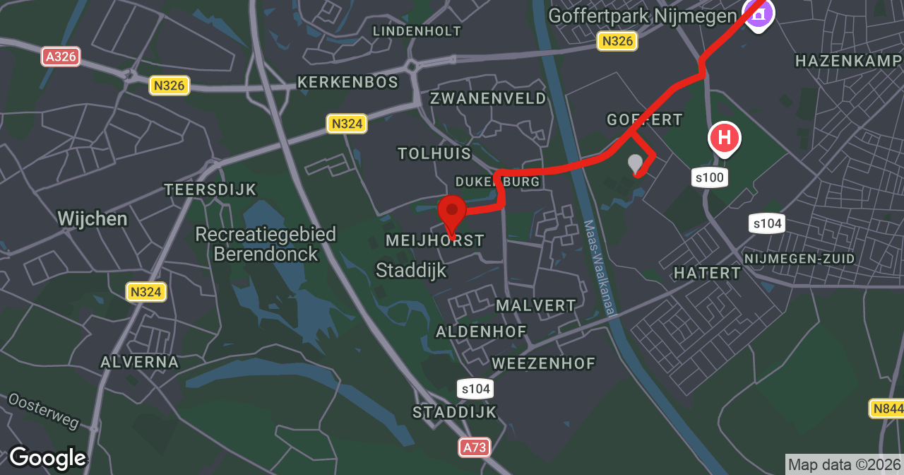 Kaart van de meldlocatie