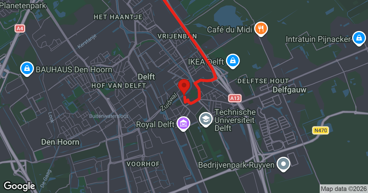Kaart van de meldlocatie