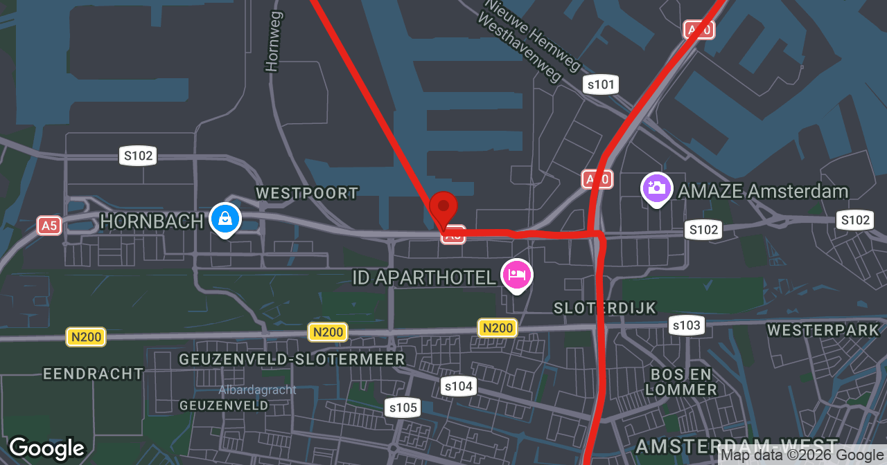 Kaart van de meldlocatie