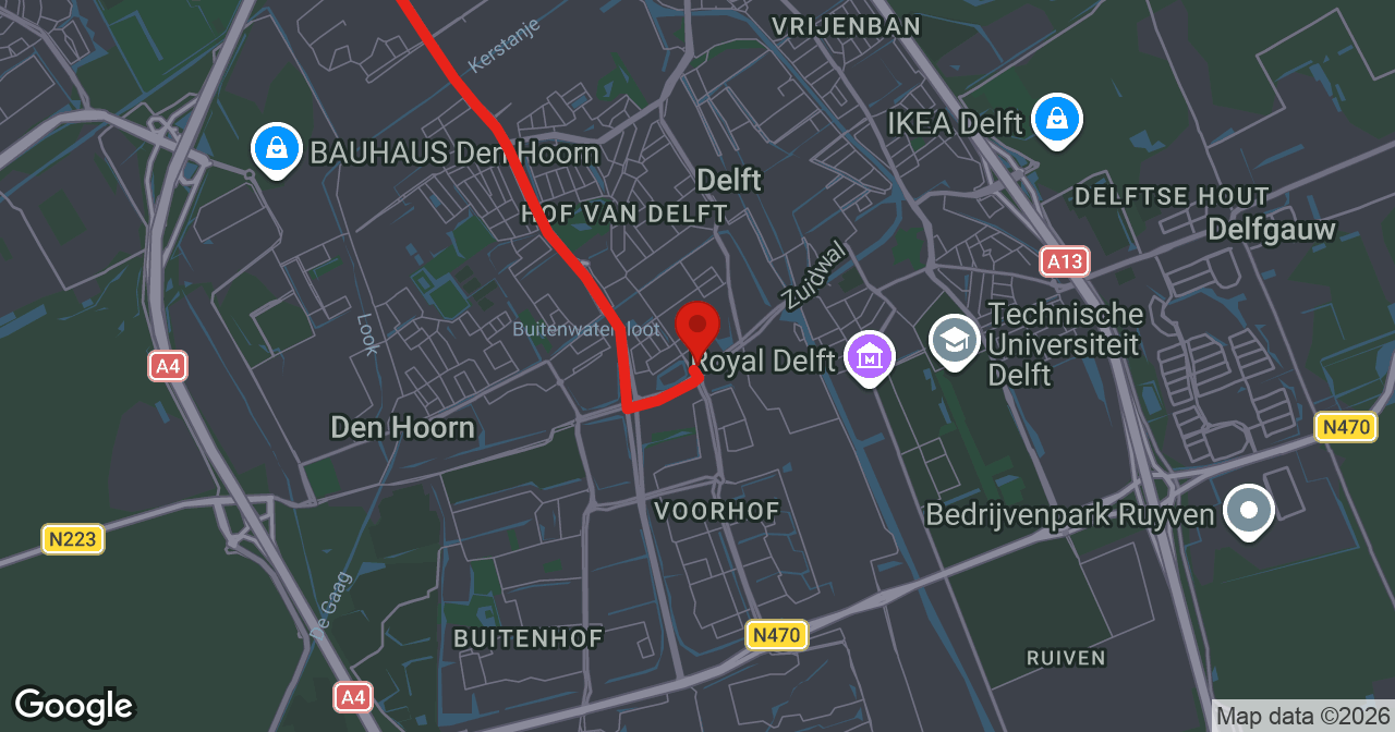 Kaart van de meldlocatie