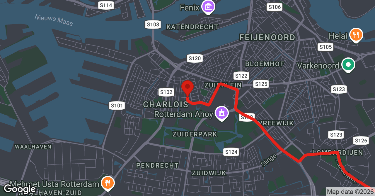 Kaart van de meldlocatie
