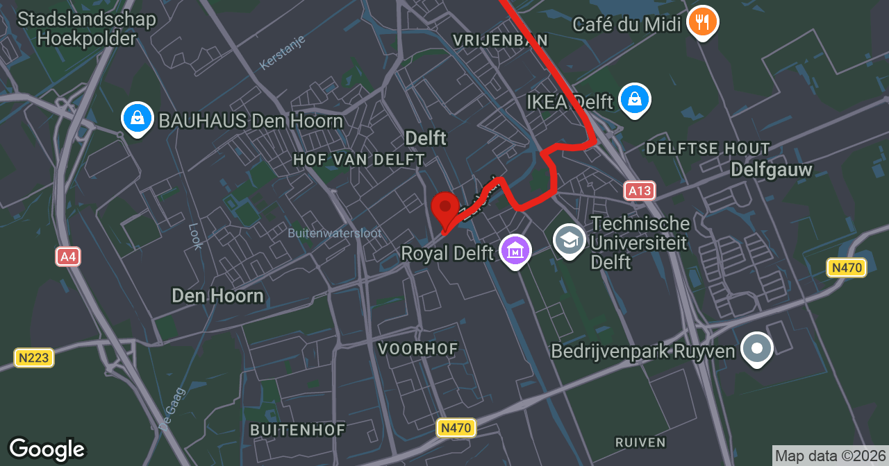 Kaart van de meldlocatie