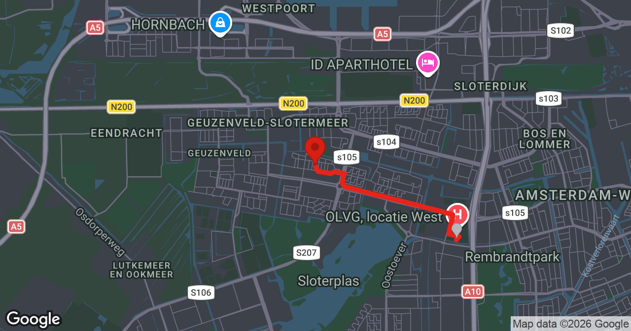 Kaart van de meldlocatie
