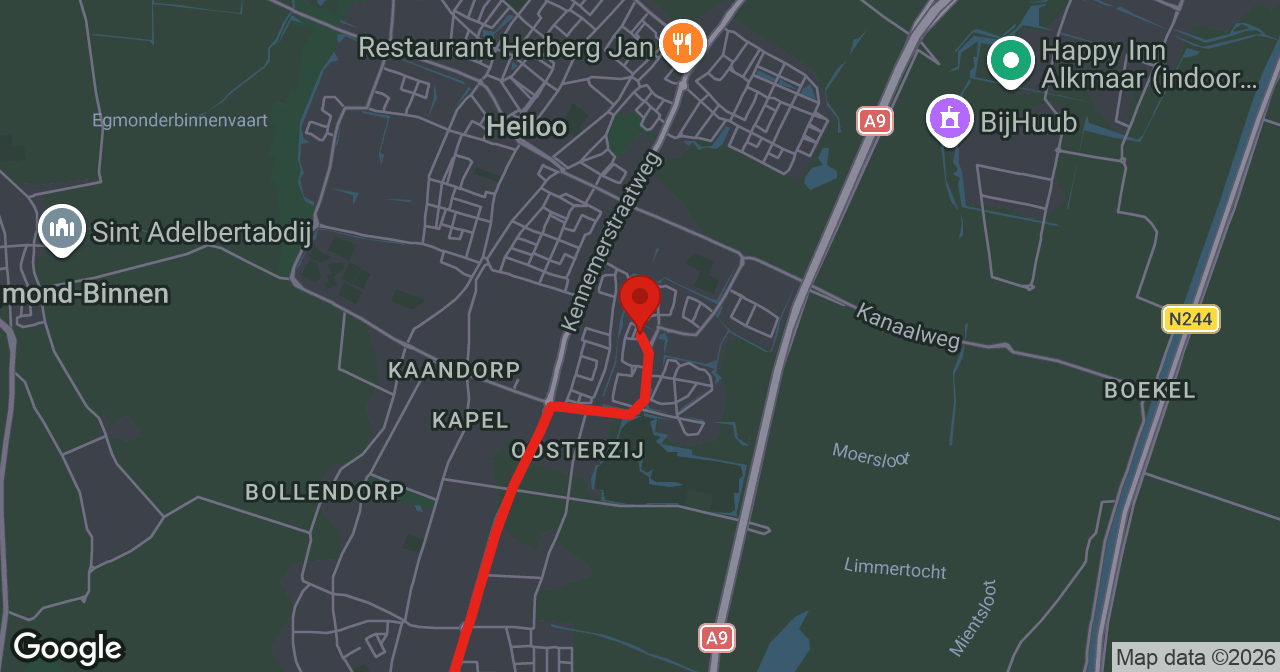 Kaart van de meldlocatie