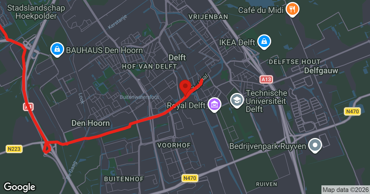 Kaart van de meldlocatie